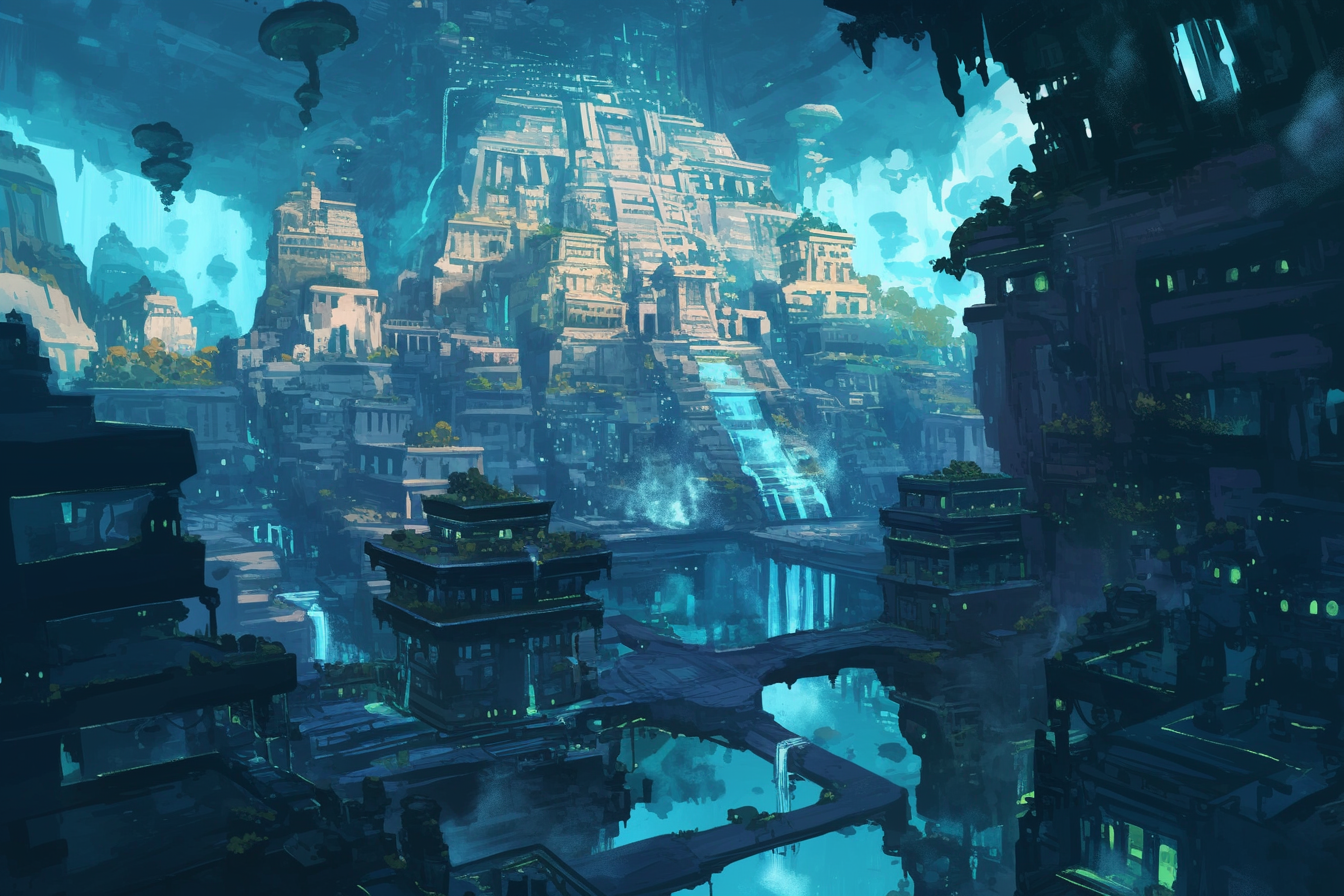 A view of Upper Apiaxtlan, where the Apiax hold the most sway and have created a stunning display of water and stone.