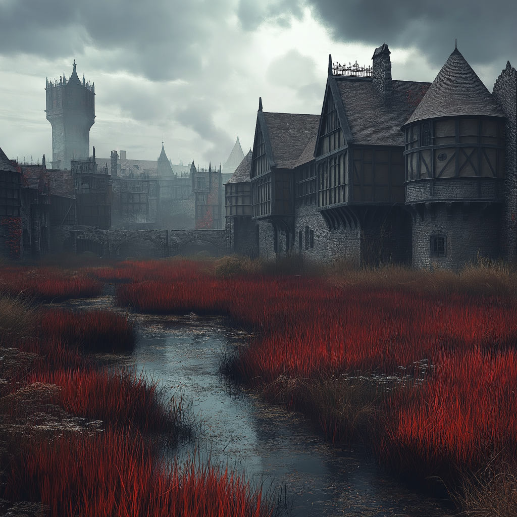 The hamlet of Grendith Cross, the only true bastion of civilization in the Red Marsh. Enjoy your stay.