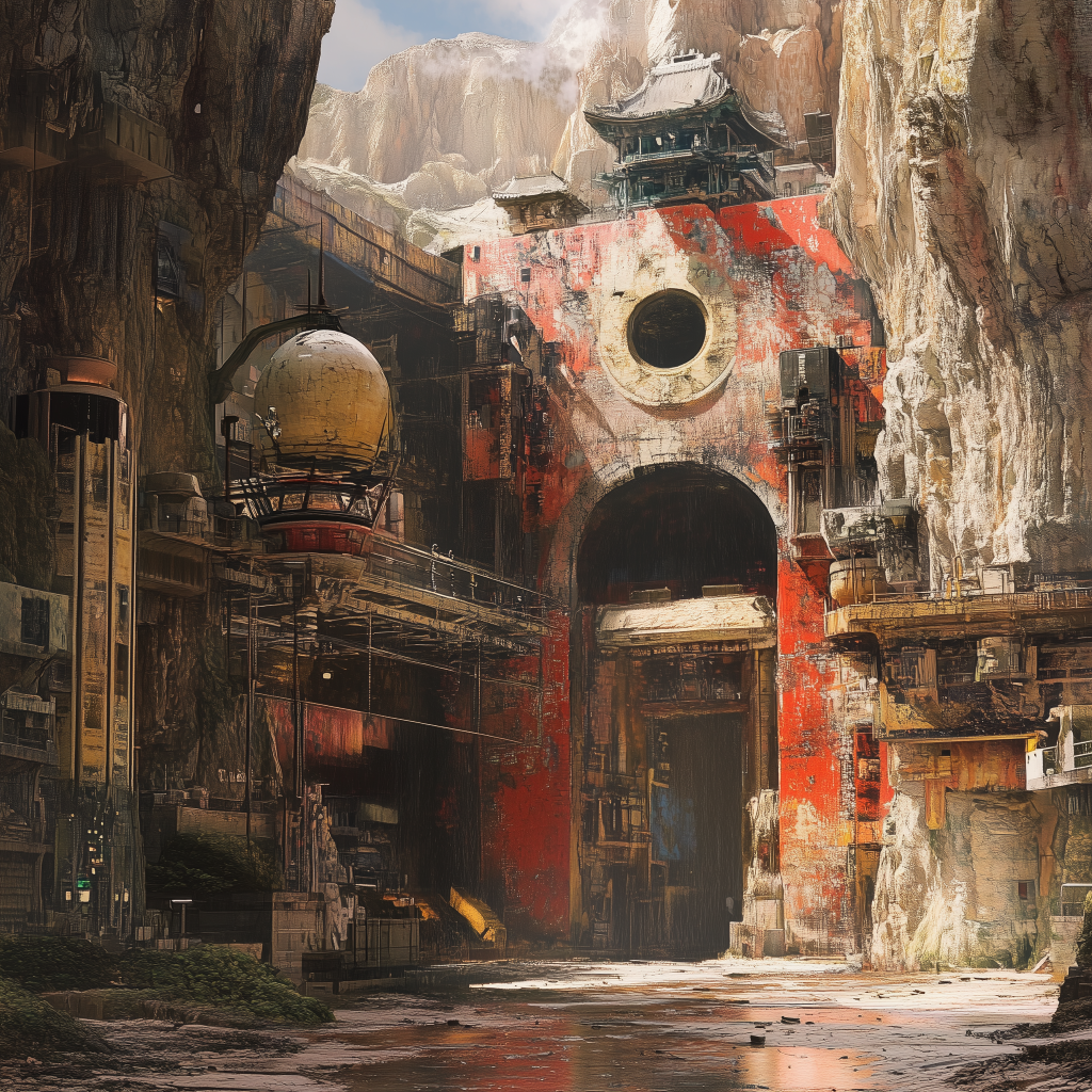 An entrance to Gobos, the Nomad term for the layers of dead technocity beneath the Skorch. Watch your step.