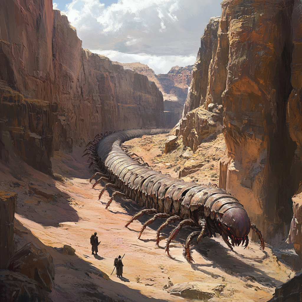 Gigapedes are one of the many potential threats that can be found in the Skorch. One of the most common, and only the first of many problems keeping the place from being studied and tamed.