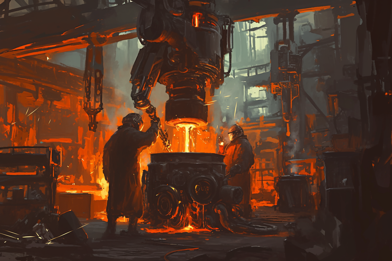 Delerath is full of heavy industry and the equipment required to forge heavy metals. Make sure to wear your protection.